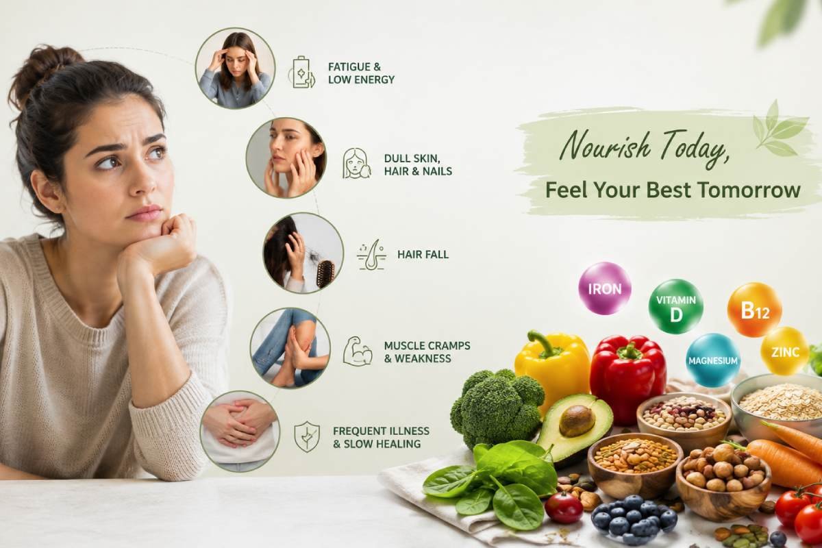 Nutrient-rich foods with essential vitamins and minerals